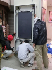 セッティング作業